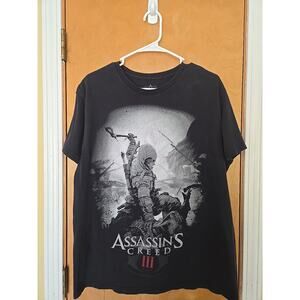 Assassin's Creed 3 graphic tee Shirt Mens Large short sleeve black